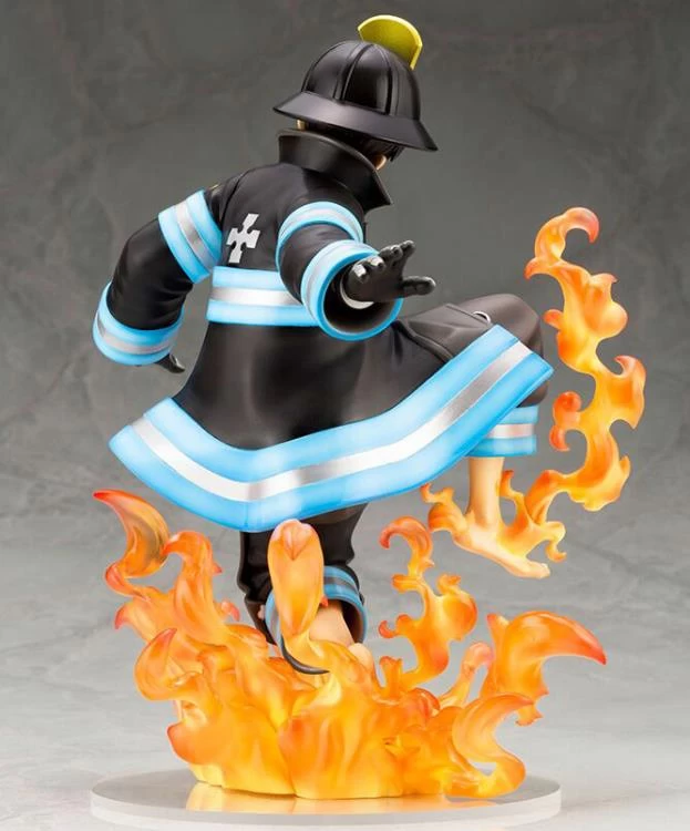 Kotobukiya 1/7 Fire Force Shinra Kusakabe ArtFX J Statue With BONUS PP743K - Image 3