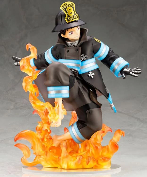 Kotobukiya 1/7 Fire Force Shinra Kusakabe ArtFX J Statue With BONUS PP743K - Image 5