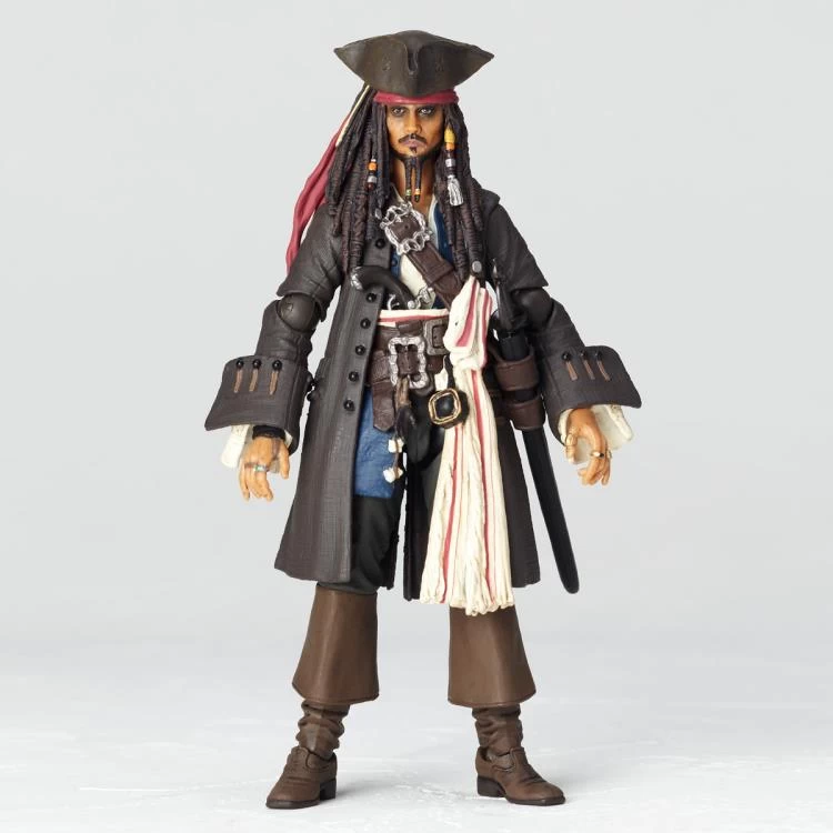 Amazing Yamaguchi Revoltech Figure Pirates Of The Caribbean Jack Sparrow (2023 Release) NR006 - Image 3