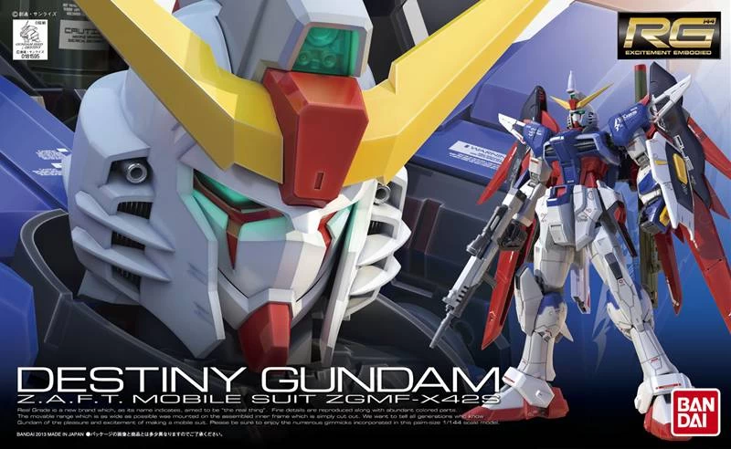 Bandai Gundam 1/144 RG #11 Seed Destiny ZGMF-X42S Destiny Gundam Model Kit - Image 11