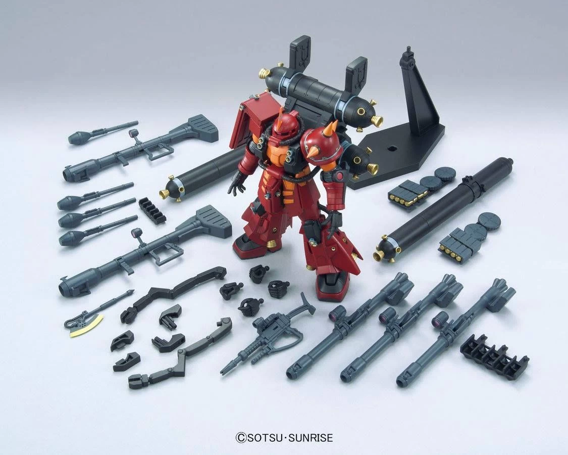 Bandai Gundam 1/144 HG Thunderbolt #09 MS-06R Zaku II High Mobility Type "Psycho Zaku" (Thunderbolt ONA Ver.) Model Kit - Image 8