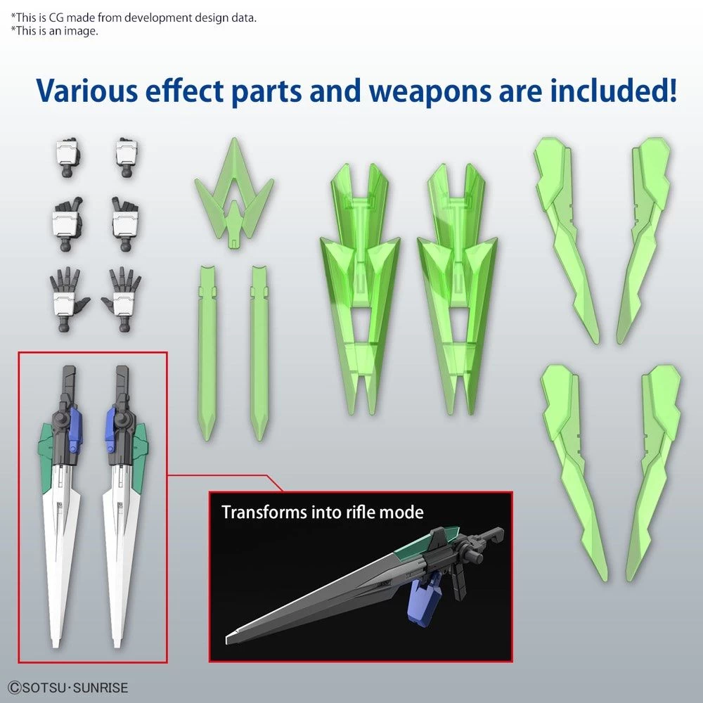 Bandai Gundam 1/144 HGBM #XX 00 Diver Arc Model Kit - Image 5