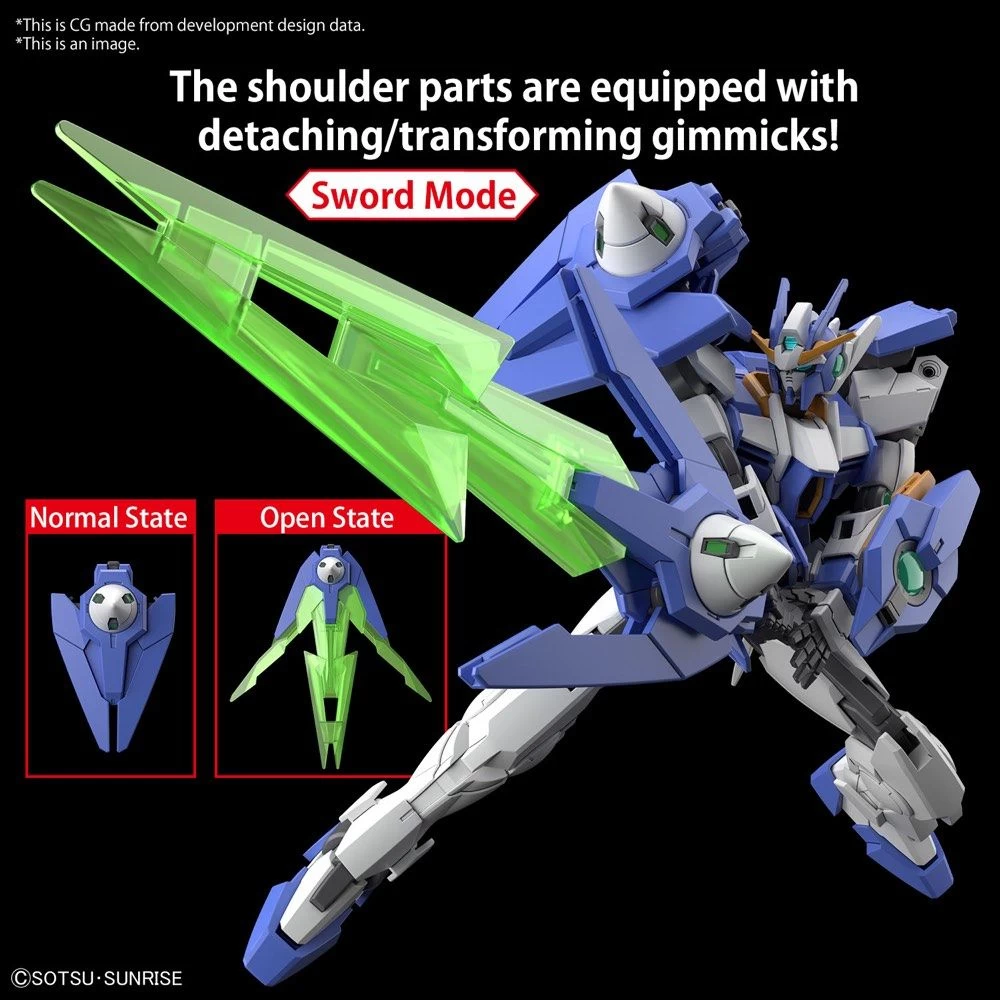 Bandai Gundam 1/144 HGBM #XX 00 Diver Arc Model Kit - Image 6