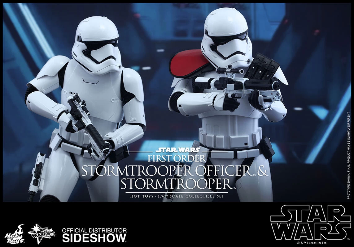 Hot Toys 1/6 First Order Stormtrooper Officer & Stormtrooper Set Star Wars Episode VII The Force Awakens MMS335 Sixth Scale Figures - Image 3