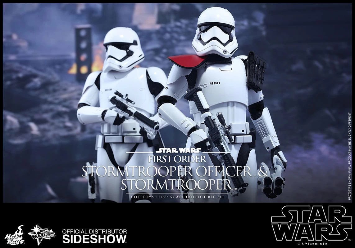 Hot Toys 1/6 First Order Stormtrooper Officer & Stormtrooper Set Star Wars Episode VII The Force Awakens MMS335 Sixth Scale Figures - Image 4