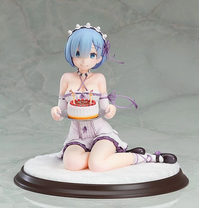 Kadokawa 1/7 RE: Zero Rem Birthday Cake Ver. Scale Statue Figure (Reissue) - Image 2