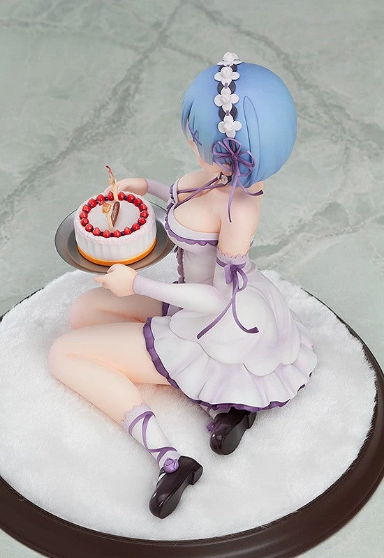 Kadokawa 1/7 RE: Zero Rem Birthday Cake Ver. Scale Statue Figure (Reissue) - Image 7