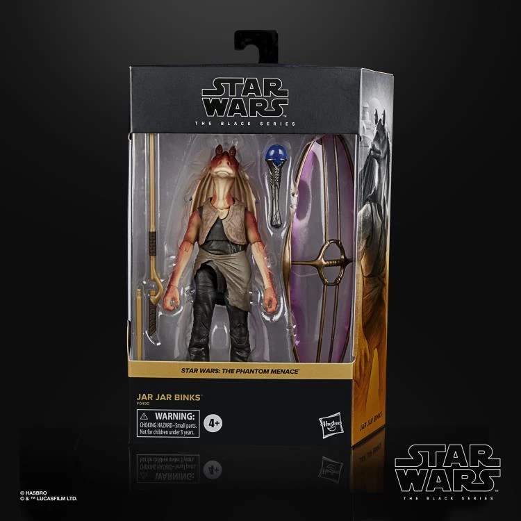 Hasbro Star Wars Black Series #01 The Phantom Menace Jar Jar Binks 6 Inch Action Figure - Image 5