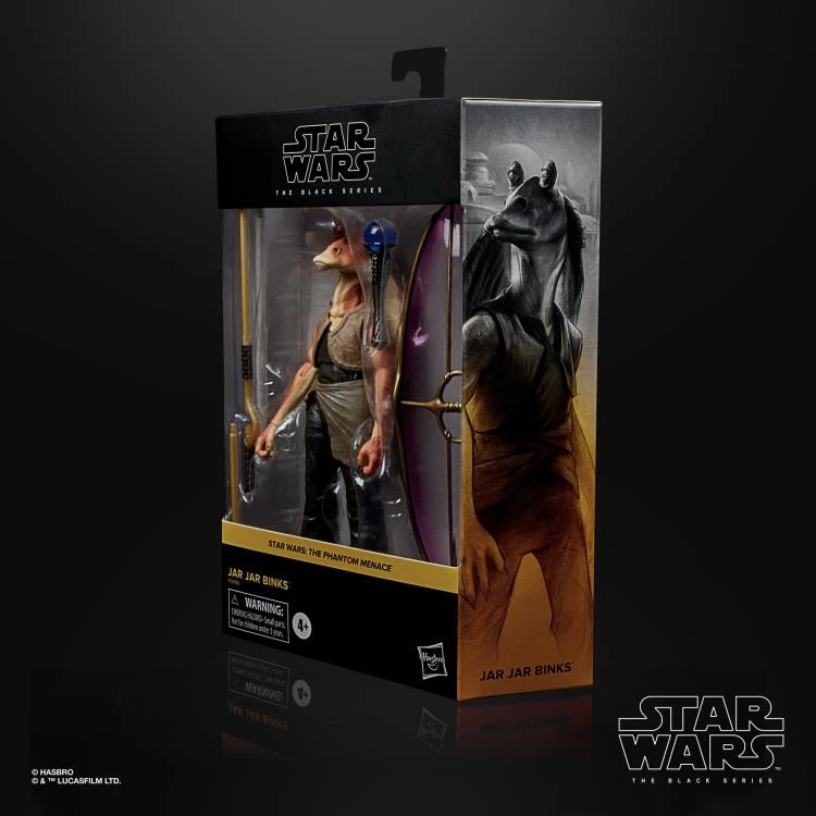 Hasbro Star Wars Black Series #01 The Phantom Menace Jar Jar Binks 6 Inch Action Figure - Image 6