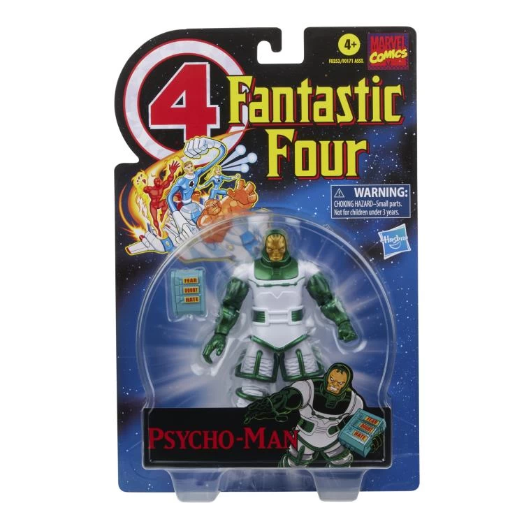 Hasbro Marvel Legends Vintage Retro Collection Fantastic Four Wave Psycho-Man Action Figure - Image 6