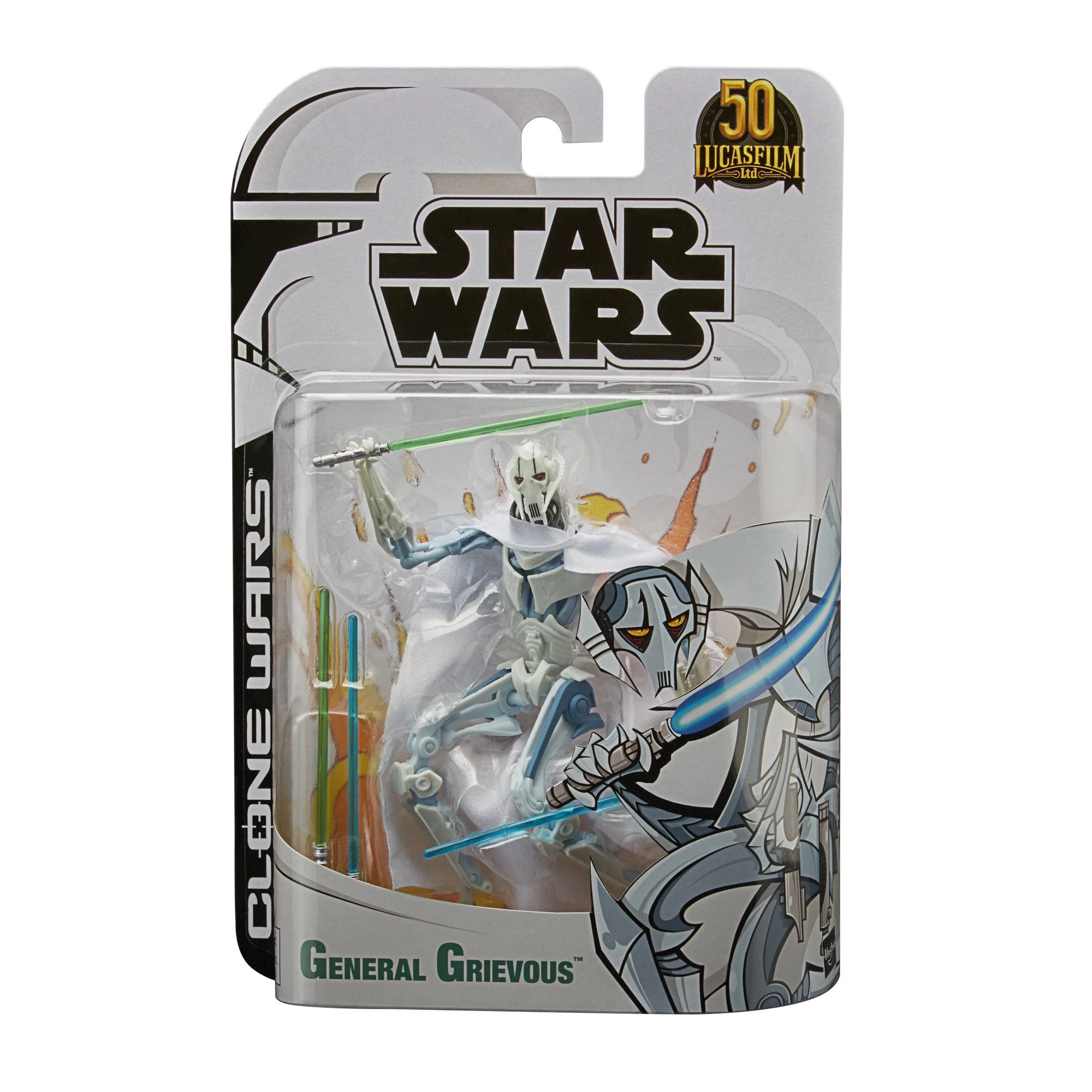 Hasbro Star Wars The Black Series Lucasfilm 50th Anniversary The Clone Wars General Grievous 6 Inch Action Figure - Image 4