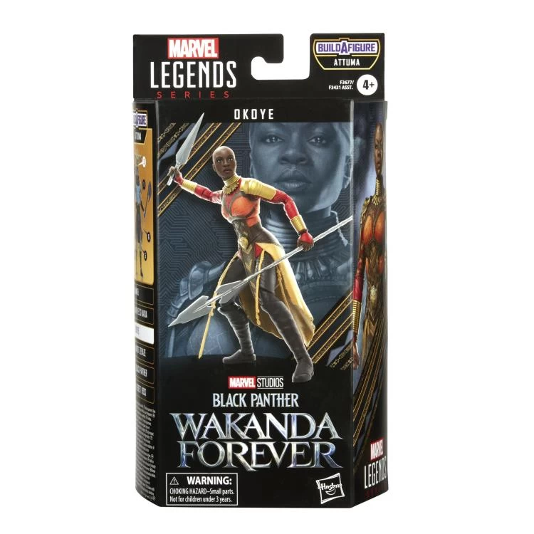 Hasbro Marvel Legends Black Panther Wave 2 Okoye (BAF Attuma) Action Figure - Image 6