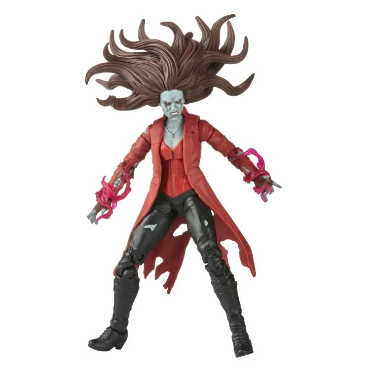 Hasbro Marvel Legends Disney+ Wave 1 Zombie Scarlet Witch (BAF Khonshu) Action Figure - Image 3