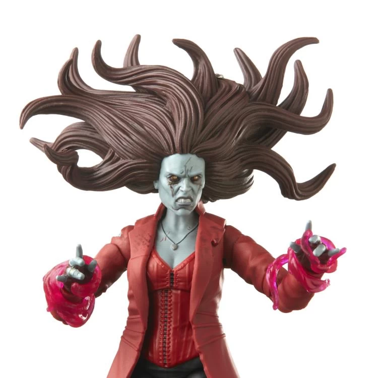 Hasbro Marvel Legends Disney+ Wave 1 Zombie Scarlet Witch (BAF Khonshu) Action Figure - Image 4