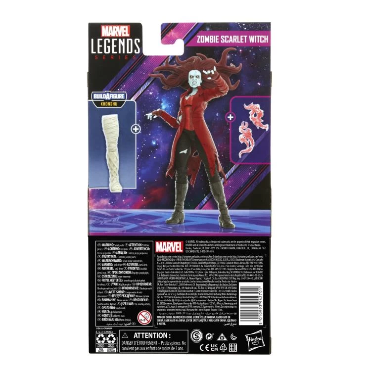Hasbro Marvel Legends Disney+ Wave 1 Zombie Scarlet Witch (BAF Khonshu) Action Figure - Image 6