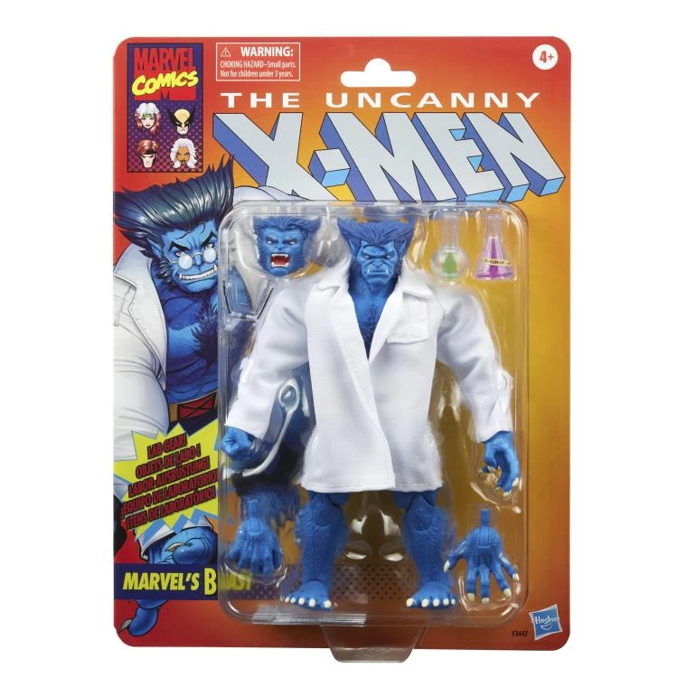 Hasbro Marvel Legends Retro Series The Uncanny X-Men Beast (Blue Lab Coat) Action Figure - Image 9