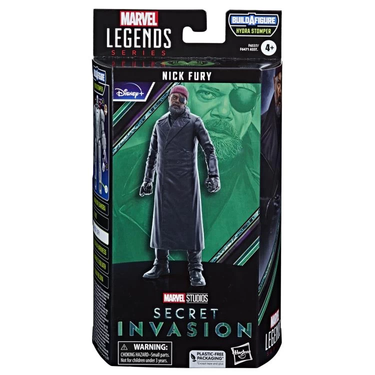Hasbro Marvel Legends Disney+ Wave Secret Invasion Nick Fury (BAF Hydra Stomper) Action Figure - Image 6