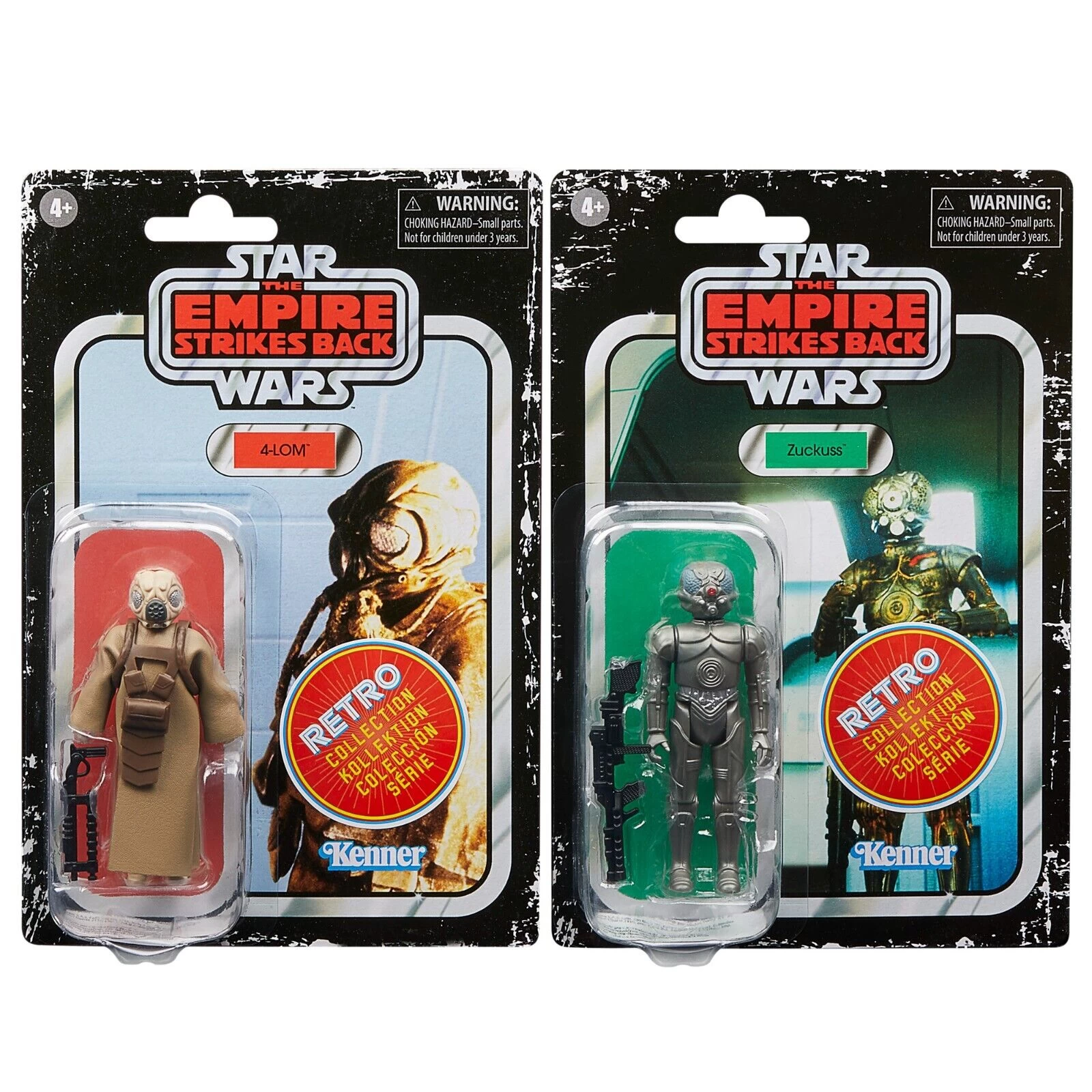 Hasbro Star Wars Retro Collection 4-Lom & Zuckuss 3.75" 2-Pack Action Figure