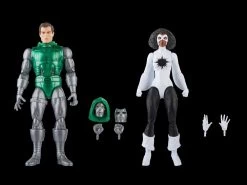 Hasbro Marvel Legends 60th Anniversary Avengers Beyond Earth's Mightiest Captain Marvel Vs Doctor Doom Two PackAction Figure