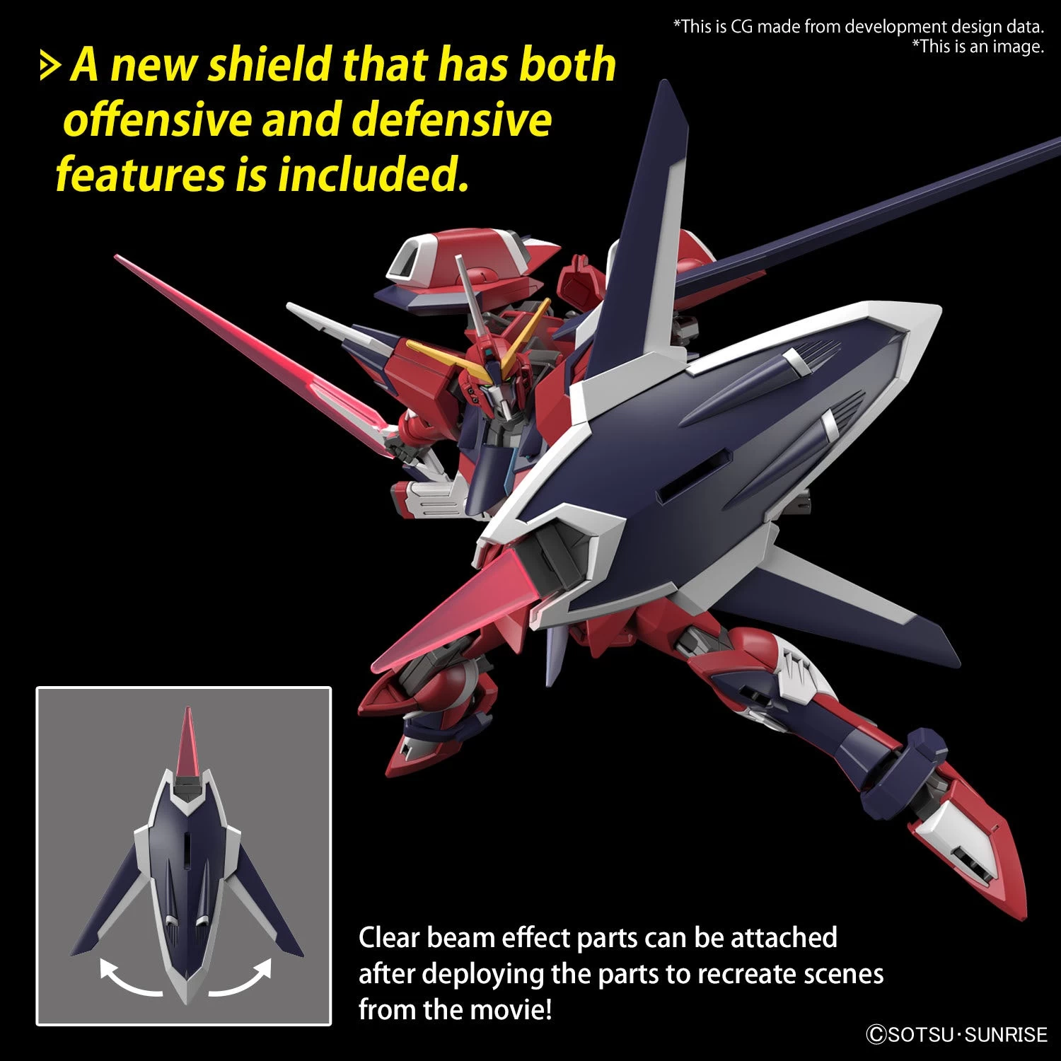 Bandai Gundam 1/144 Seed Freedom #XX STTS-808 Immortal Justice Gundam Model Kit - Image 5