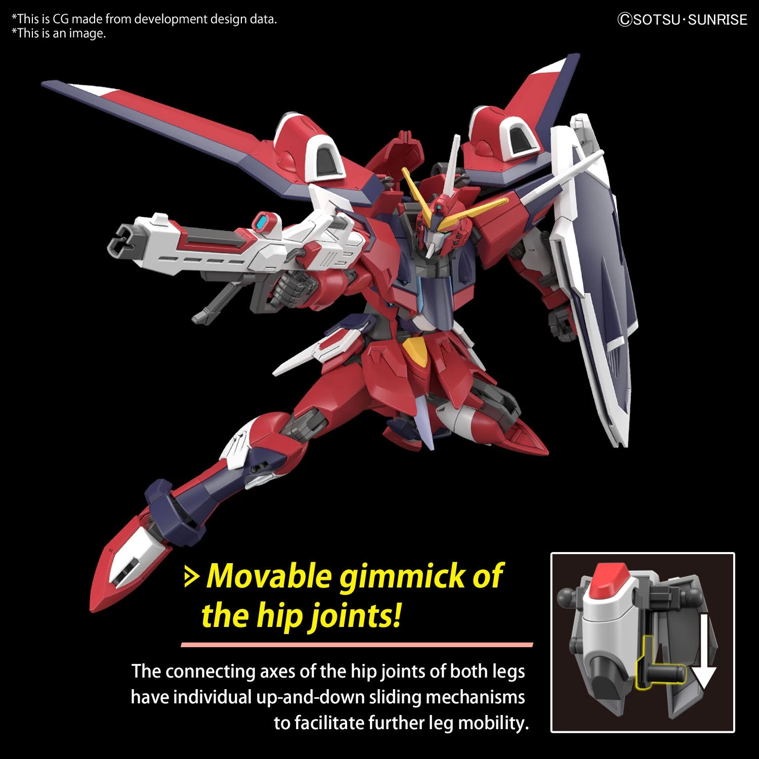 Bandai Gundam 1/144 Seed Freedom #XX STTS-808 Immortal Justice Gundam Model Kit - Image 8